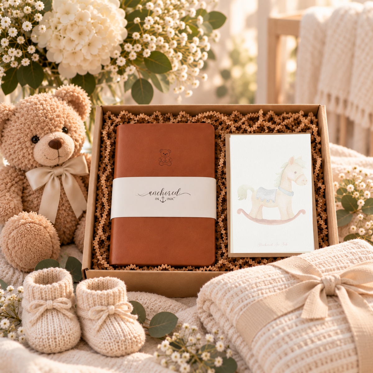 Baby Shower Keepsake Journal Kit — Christmas Gift Collection