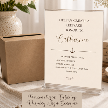 Memorial Celebration of Life Keepsake Journal Kit